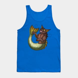 Purrmaid: Chocolate Tank Top